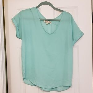 Womens light blue blouse